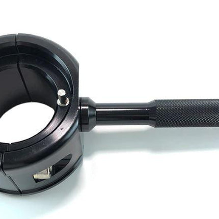 Fork Vise Tool Front Shock Absorber Holding Clamp - Black Aluminum Body