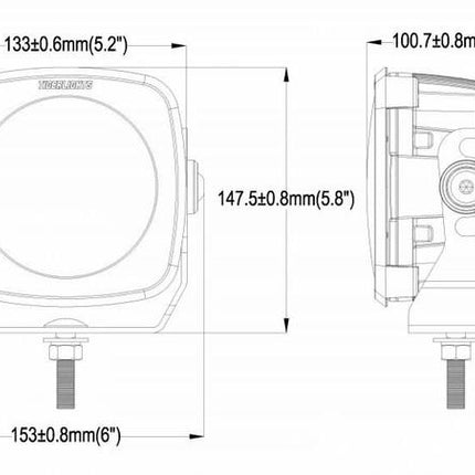Tiger Lights - Dual LED Spot Light Kit 5 12/24V Mojave TLM5-KIT