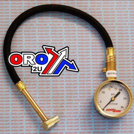 Tyre Pressure Gauge 30 Psi, With Hose & Bleeder 90* Tip, RA30X