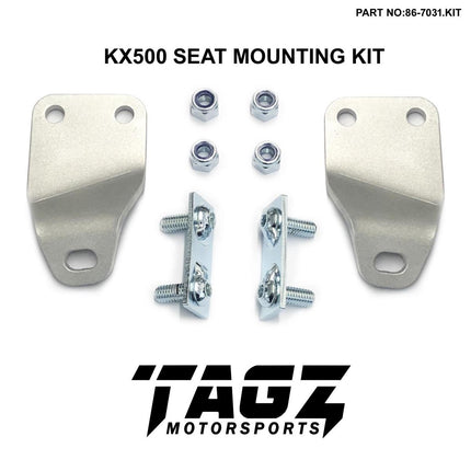 KX500 Seat Mount Kit 1989>2004, 3mm Alloy With Steel Bzp Fixings