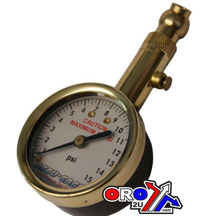 Tyre Pressure Gauge 15 Psi, With Bleeder Sx Series, S15XA
