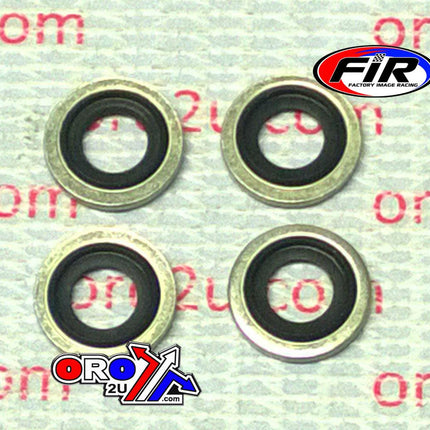 Bonded Sealing Washer M6 PK4, M6x10x1mm / Self Centering