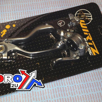 Easy Pull Pro Kit Combo Smooth, Wirtz 6W1090 Lever Set Forged, CRF 07-12 With Hotstart