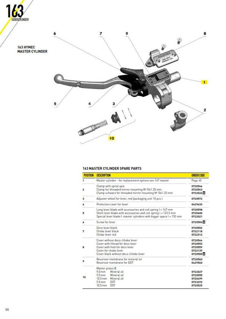 Decomp Lever Magura Hyd MG0720552