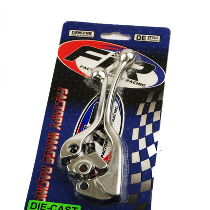 Lever Blade Set 01-05 YZ80 85, Silver Dirt Race