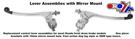 Lever Set W / M10 Mirror Mount, OEM Blades, MC-08795