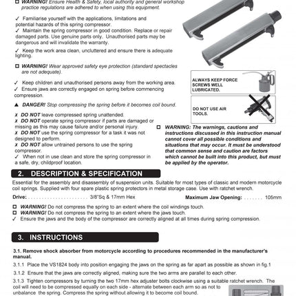 HD Coil Shock Spring Compressor 20mm - 100mm