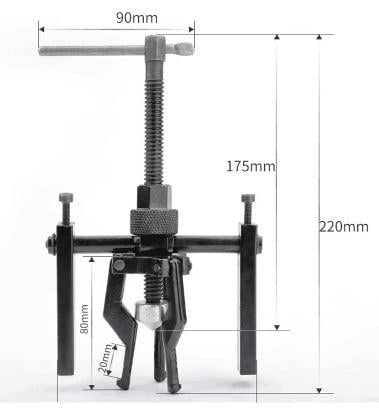 Pilot Bearing Puller 13-38mm, 3 Jaws / Bridge Style Universal Fit