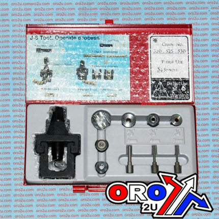Heavy Duty Chain Breaker Riveting Tool Kit 420 428 520 530 O-ring