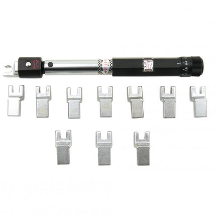 Spoke Adjustable Torque Wrench Set - 9 Pieces With Case