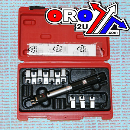 Spoke Adjustable Torque Wrench Set - 9 Pieces With Case