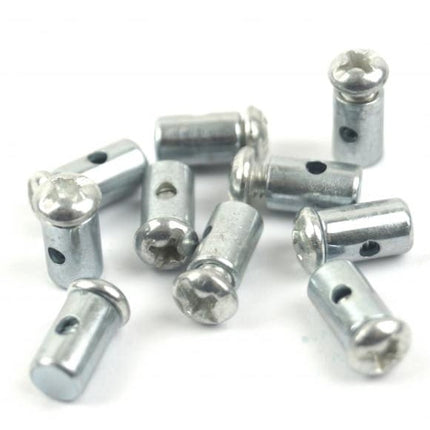 Solderless Barrel Nipple 6mm Dia x 8mm - Pack Of 10