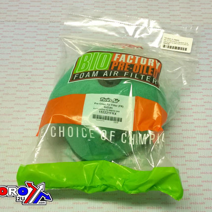 Air Filter For P/flow Kit, Pre Oiled, RMZ 250/450 18-24,TWIN Air 153221FRX