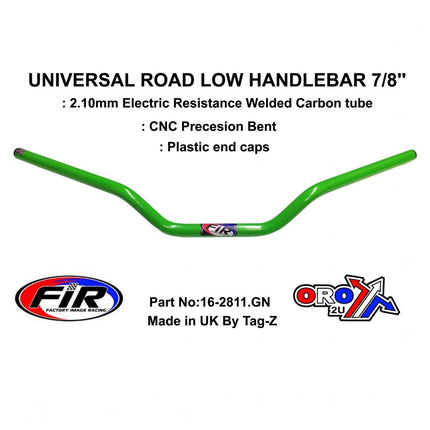 Road Low Handlebar 7/8'', S/bike Sports Universal Green, / Ren Ref : 754-01
