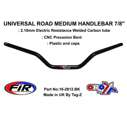 Road Medium Handlebar 7/8'', S/bike Sports Universal Mat Bk, / Ren Ref : 755-01