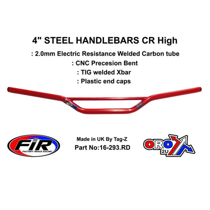 4 Steel Handlebars CR High Honda CR / Ren Re: 773-01