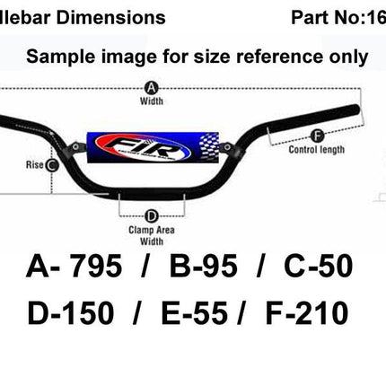 4 Steel Handlebars CR High Honda CR / Ren Re: 773-01