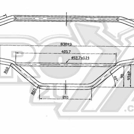 5 Steel Handlebars Orange 48-613 Ren / High Enduro