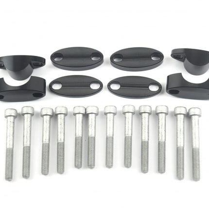 28.6 Handlebar Riser Kit Black
