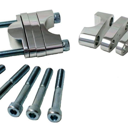 28.6 Handlebar Riser Silver