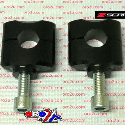 Handlebar Mounts Black 22.2mm 35mm Scar SP11