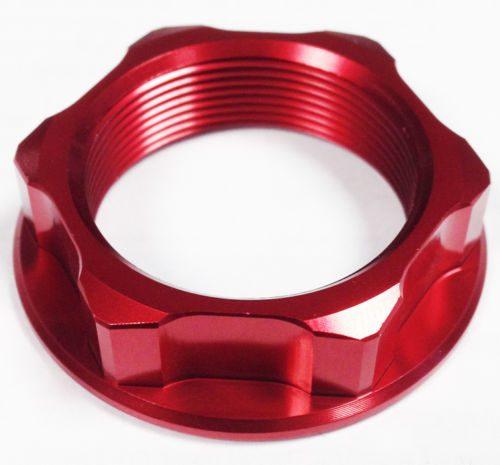 M26x1.00mm Stem Nut Each Red, Aluminium / CRF CR / Red, / Cnc