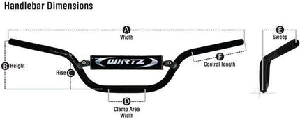 Wirtz ATV Bars Gold Yfz