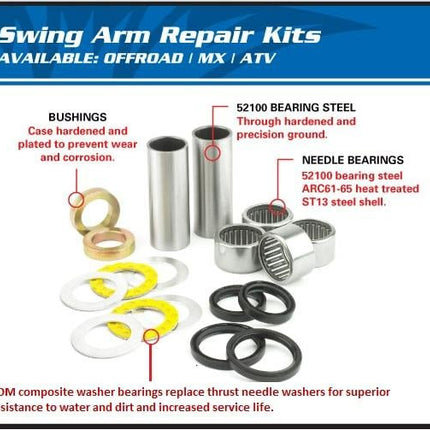 Swingarm Kit RM125 89-91, Allballs 28-1002 Suzuki
