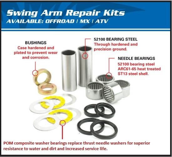 Swing Arm Kit 99-08 TRX400EX, Allballs 28-1053