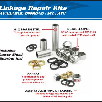 Swingarm Linkage Kit Allballs, 27-1069 RM125 RM250 92-95