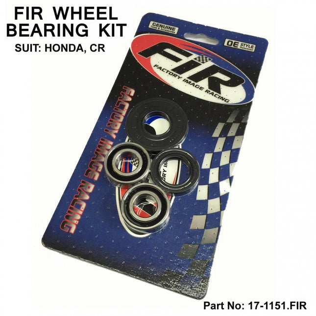 Wheel Bearing Kit Front CR, CR125R 1985-1994, CR250R 1985-1994, CR500R 1985-1994, Honda