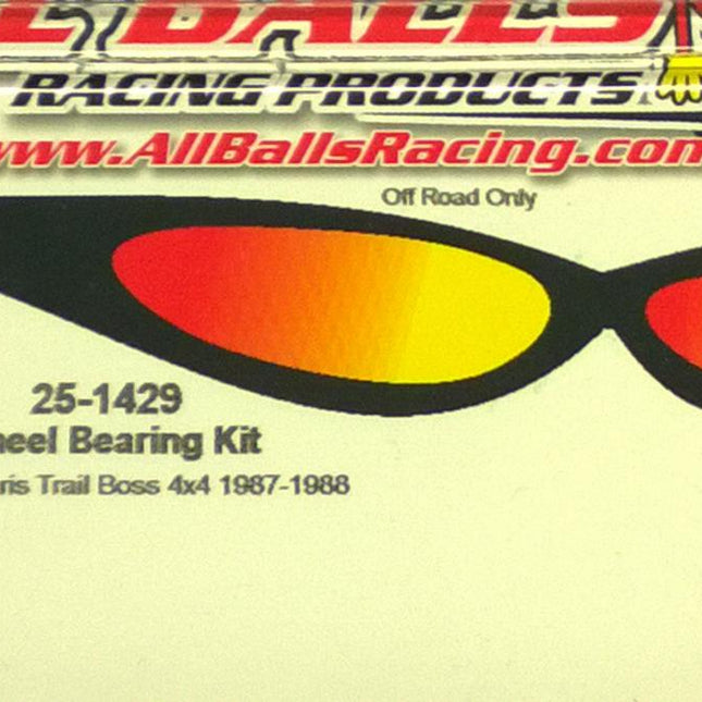 Wheel/strut Bearing Kit Front 87-88 Polaris Trail Boss 250 4X4, Allballs 25-1429 ATV