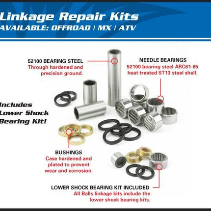 Swingarm Linkage Kit YZ125, Allballs 27-1170 Yam YZ250