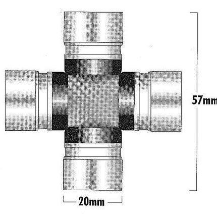 Universal Joint Spider ATV, Bronco AT-08500 2HR-46187-00