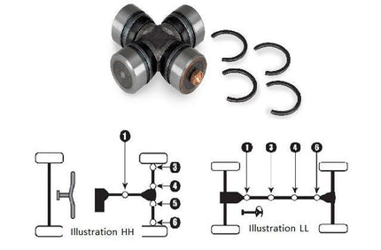 Universal Joint Spider ATV, Bronco AT-08500 2HR-46187-00