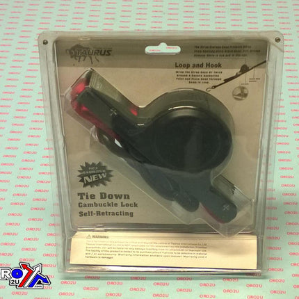 Self-retracting Tie Down. Red