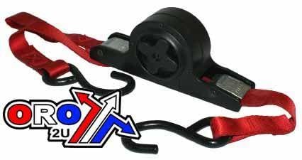 Self-retracting Tie Down. Red