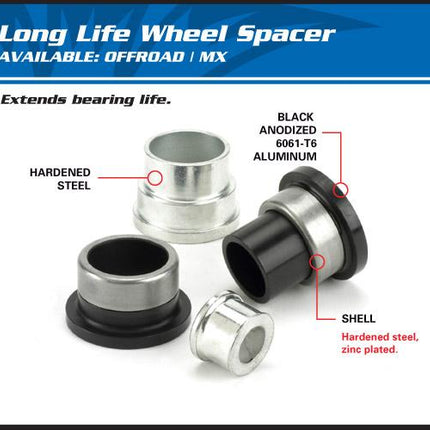 Wheel Spacer Kit RM 125 250 96, ALLBALLS11-1053 Suzuki Front