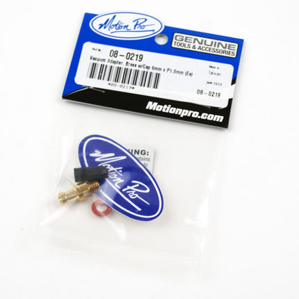 Vacuum Adapter Brass With Cap 6mm Motion Pro 08-0219