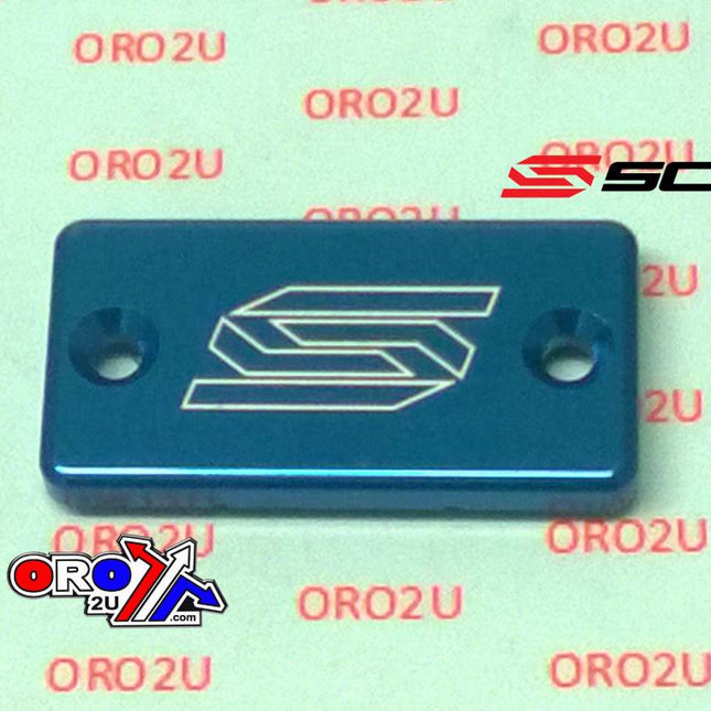 Front Brake Reservoir Cover Blue 93-26 Kawasaki Suzuki Yamaha KX KLX RM RM-Z Rmx YZ WR Scar 1801B