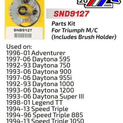 Starter Motor Repair Kit, Triumph 91-13 SND9127, Arrowhead SND9127
