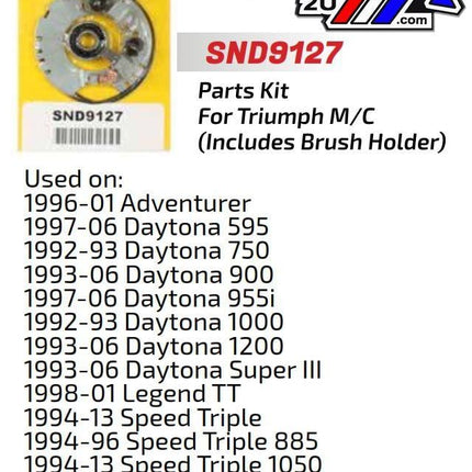 Starter Motor Repair Kit, Triumph 91-13 SND9127, Arrowhead SND9127