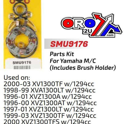 Starter Motor Repair Kit, Yamaha XV1300 Xvz SMU9176, Arrowhead