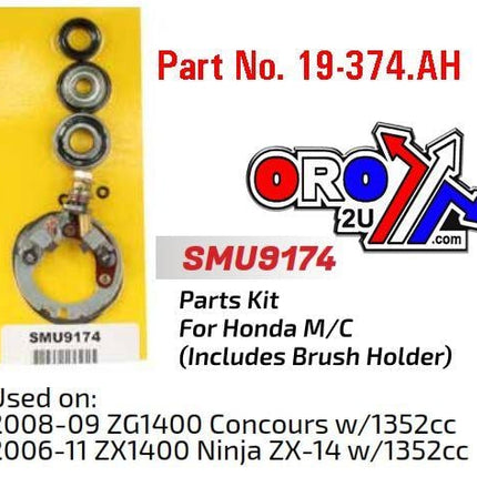 Starter Motor Repair Kit, Honda Zg ZX1400 SMU9174, Arrowhead