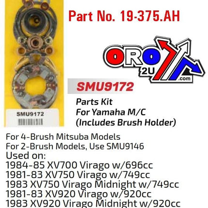 Starter Motor Repair Kit, Yamaha XV700 920 SMU9172, Arrowhead
