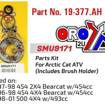 Starter Motor Repair Kit, Arctic Cat Bearcat SMU9171, Arrowhead