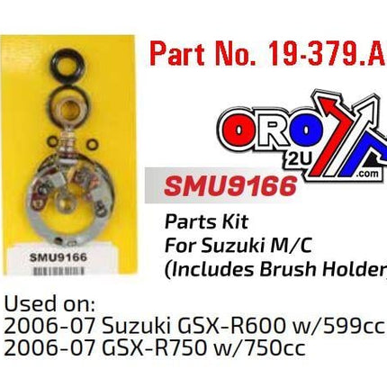Starter Motor Repair Kit, Suzuki GSX-R600 750 SMU9166, Arrowhead