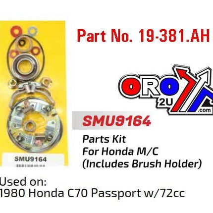 Starter Motor Repair Kit, Honda C70 1980 SMU9164, Arrowhead