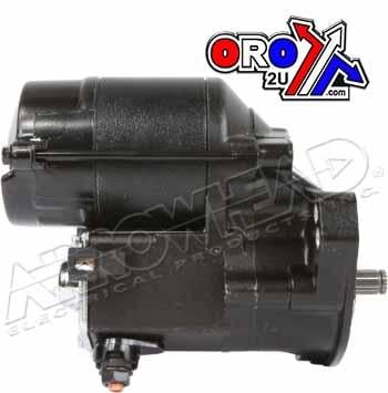 Starter Motor HD 1.2 Kw 89-06, Harley Davidson, Black, Arrowhead SHD0006