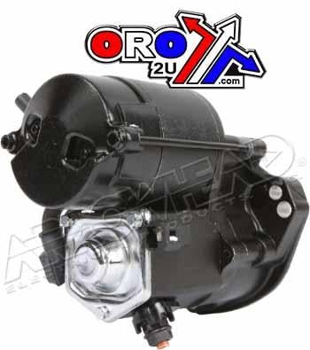 Starter Motor HD 1.2 Kw 89-06, Harley Davidson, Black, Arrowhead SHD0006